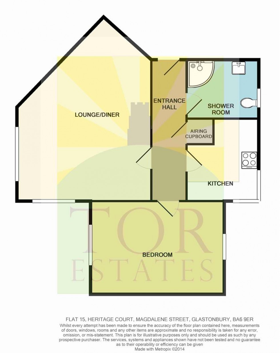 Floorplan for Heritage Court, Magdalene Street