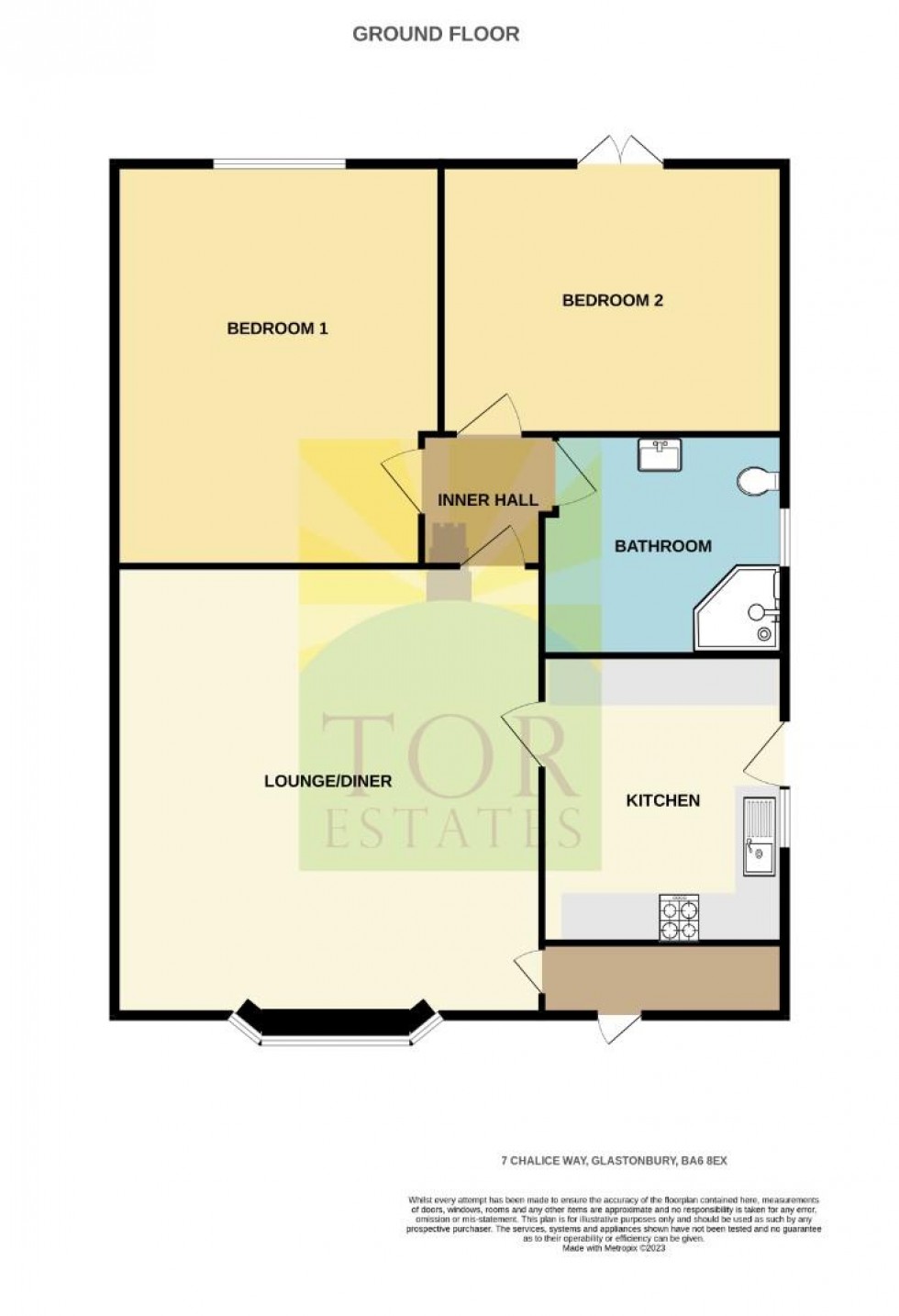 Floorplan for Chalice Way, Glastonbury