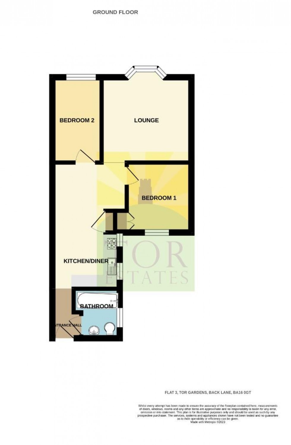 Floorplan for Back Lane, Street