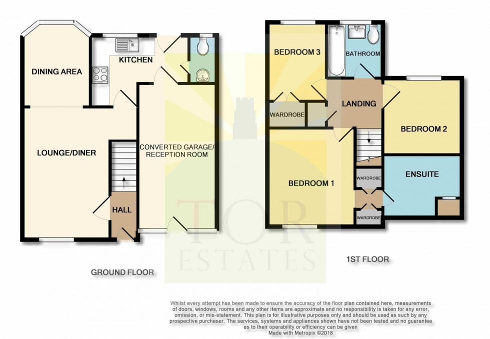 Floorplan for Fawn Close, Glastonbury