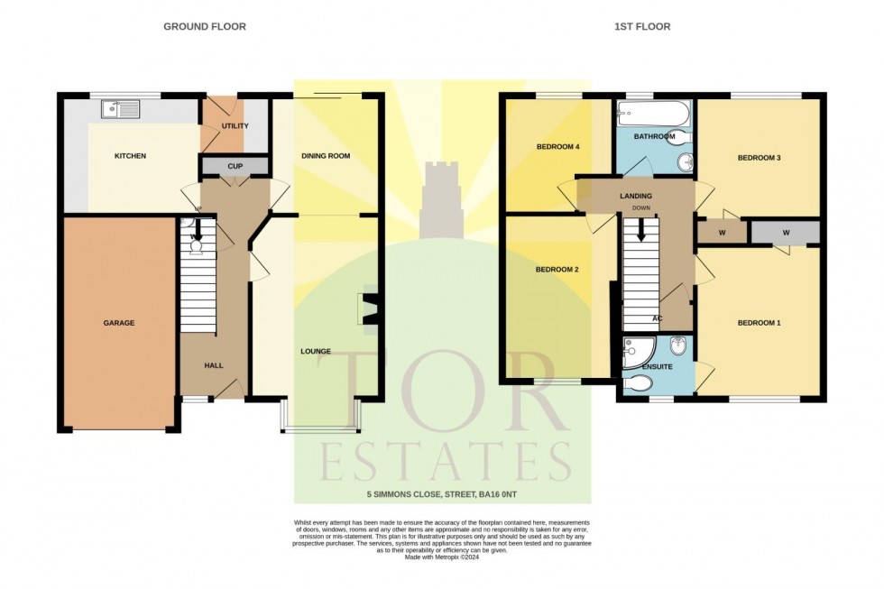Floorplan for Simmons Close, Street