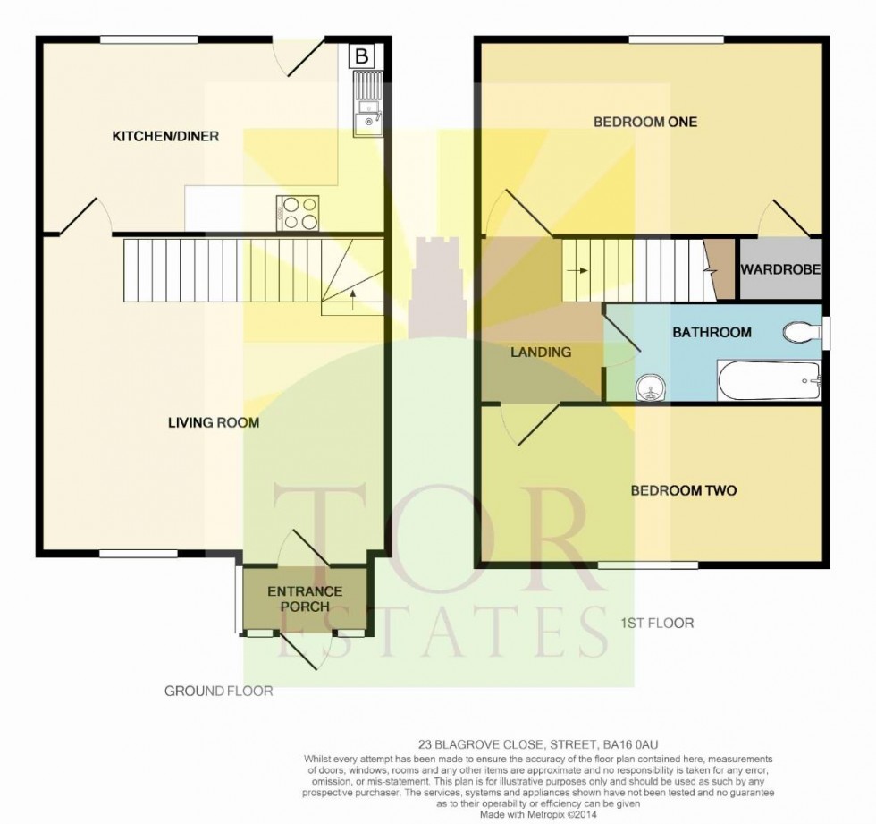 Floorplan for Blagrove Close, Street