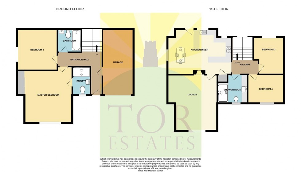 Floorplan for Three Hill View, Glastonbury