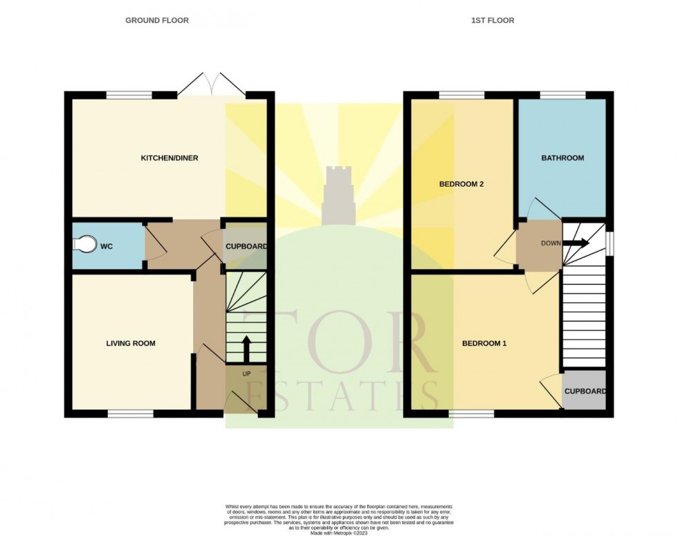Floorplan for Buckton Close, Glastonbury