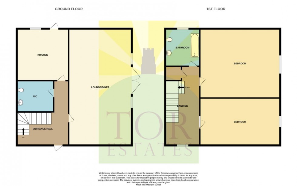 Floorplan for Crown Barton, Glastonbury