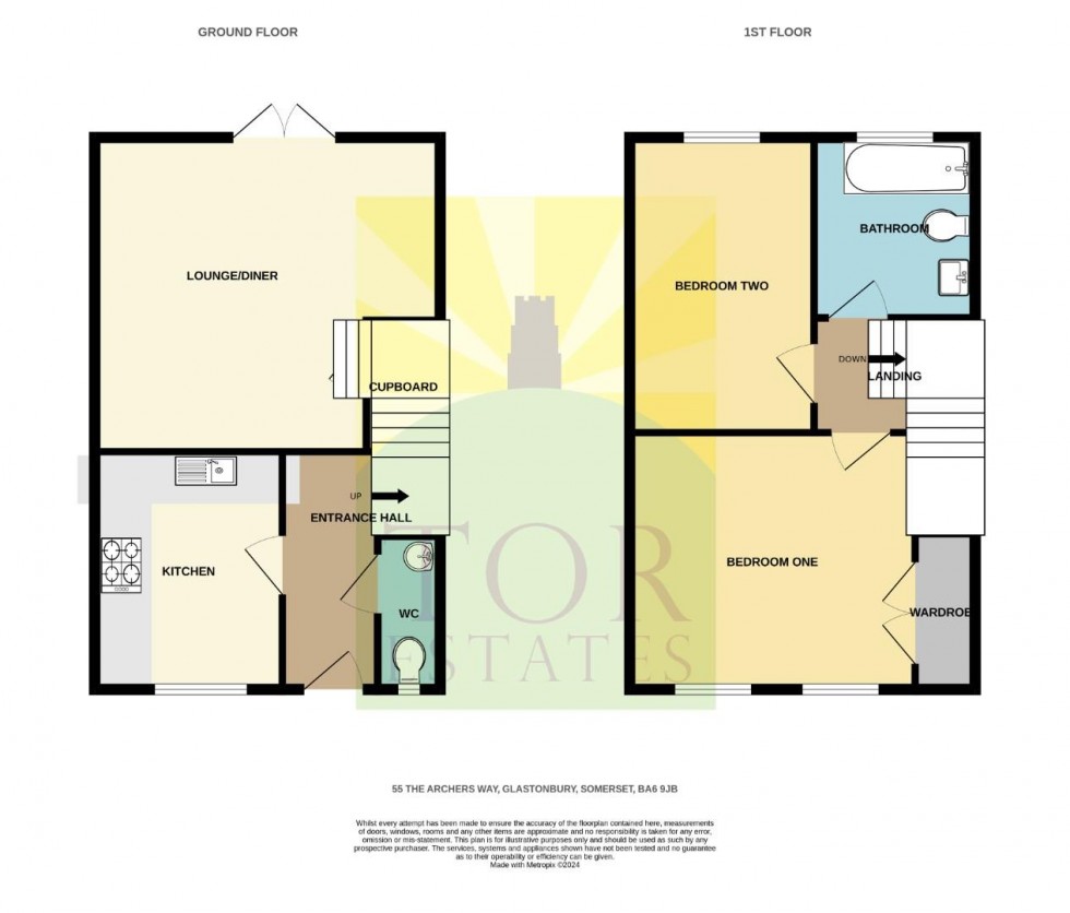 Floorplan for The Archers Way, Glastonbury