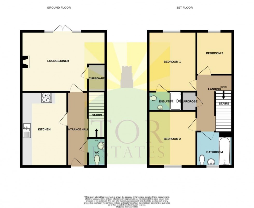 Floorplan for Sharpham Road, Glastonbury