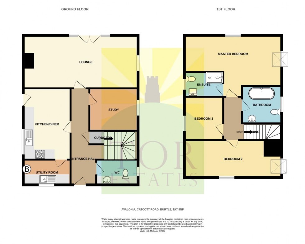 Floorplan for Catcott Road, Burtle