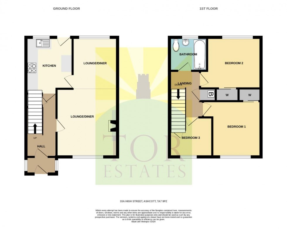 Floorplan for High Street, Ashcott