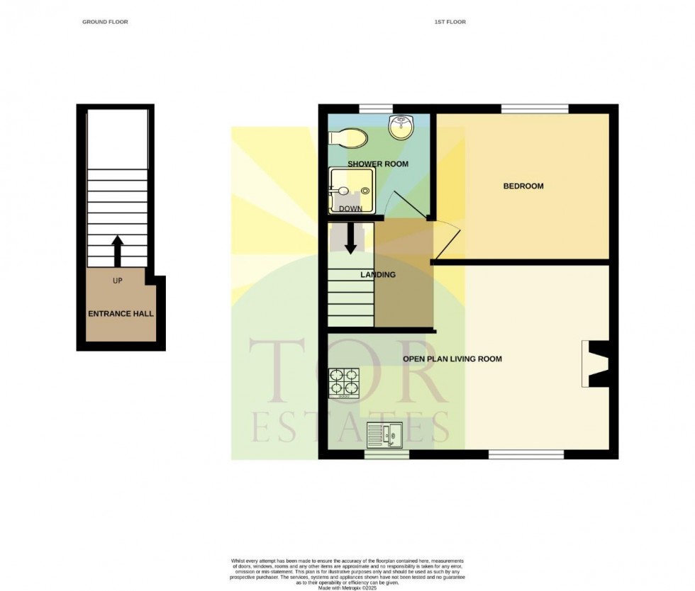 Floorplan for Landmead, Glastonbury