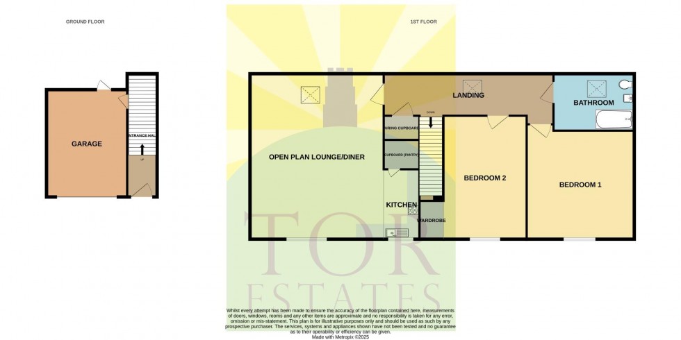 Floorplan for Compton Close, Glastonbury