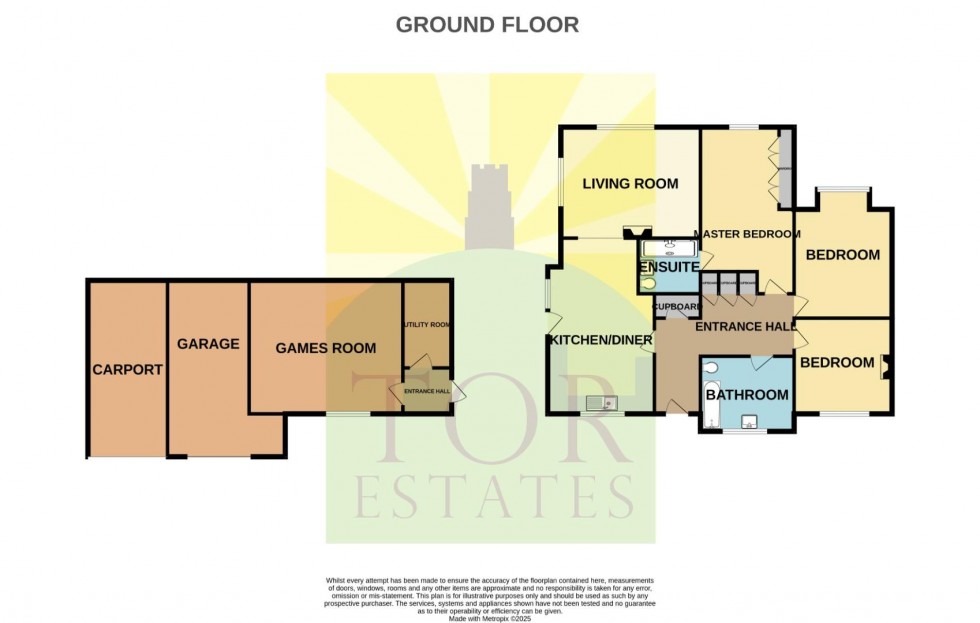 Floorplan for St. Edwards Close, Chilton Polden, Bridgwater