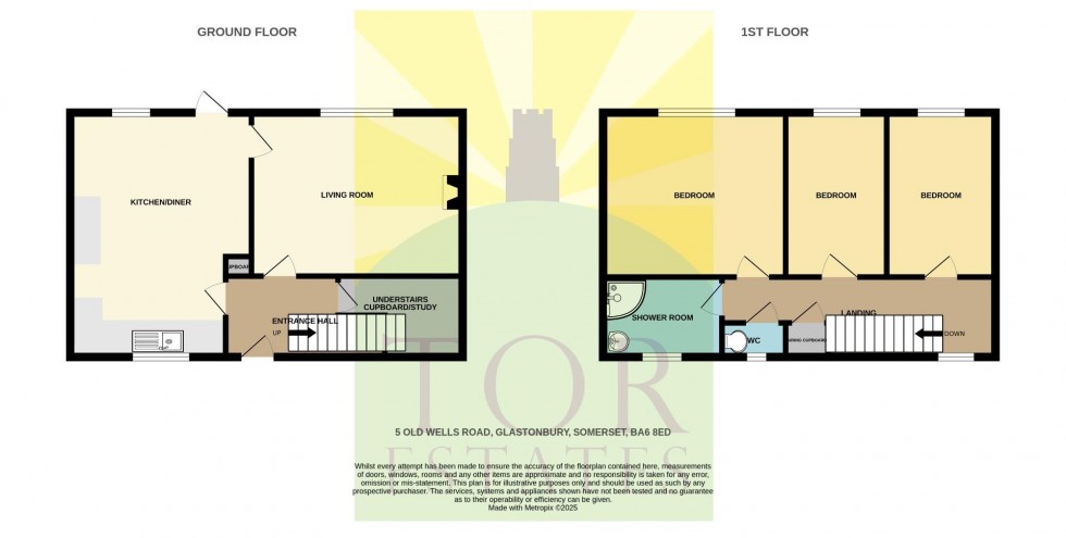 Floorplan for Old Wells Road, Glastonbury