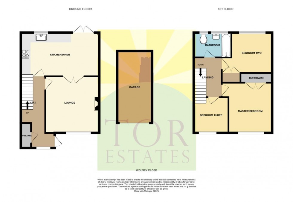 Floorplan for Wolsey Close, Wells