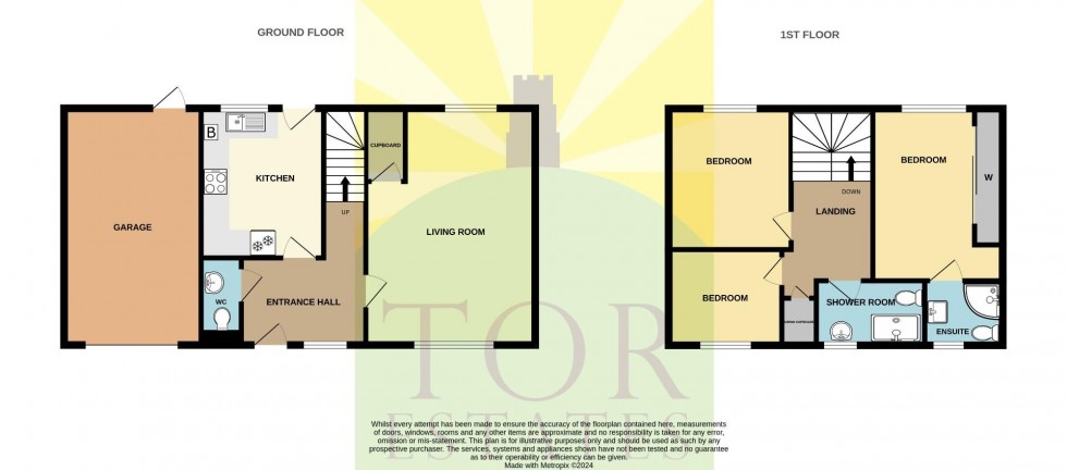 Floorplan for Robins Way, Compton Dundon