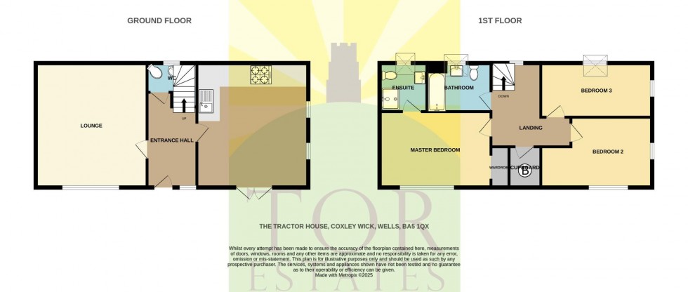 Floorplan for Coxley Wick, Nr Wells