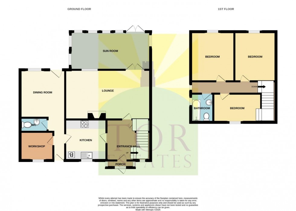 Floorplan for Pedwell Lane, Ashcott, Bridgwater