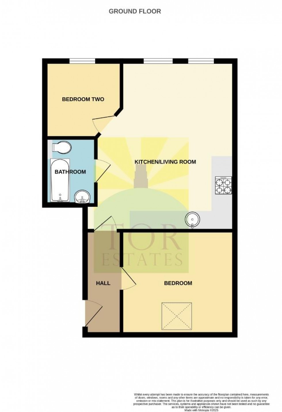 Floorplan for Sedgemoor Way, Glastonbury