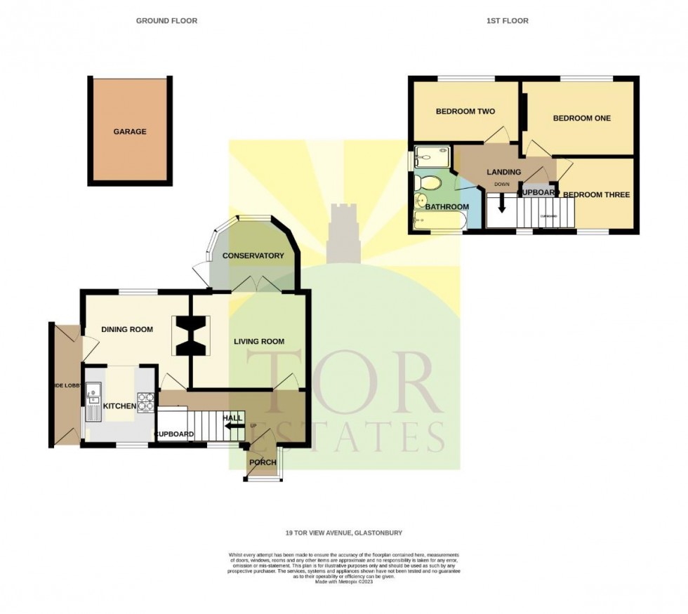 Floorplan for Tor View Avenue, Glastonbury