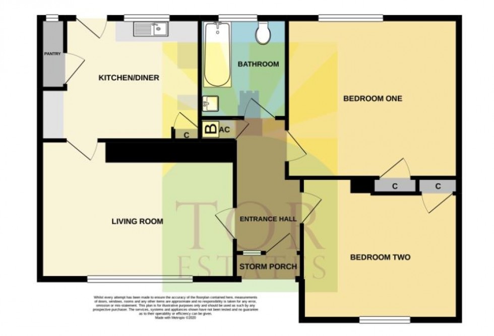 Floorplan for Fielding Path, Glastonbury