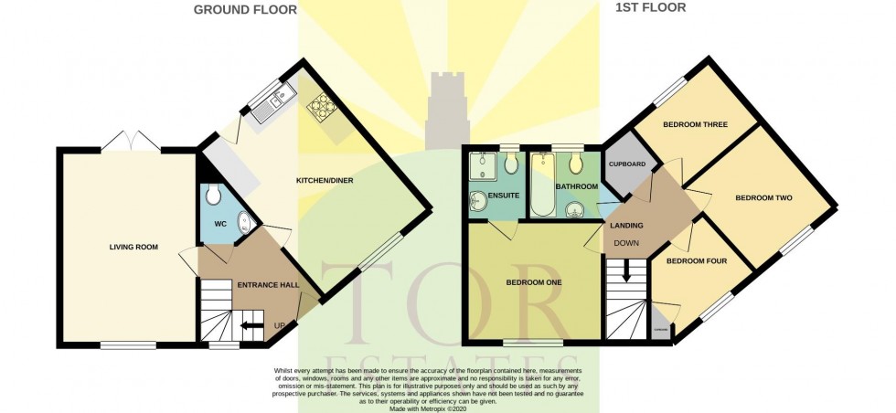 Floorplan for Compton Close, Glastonbury
