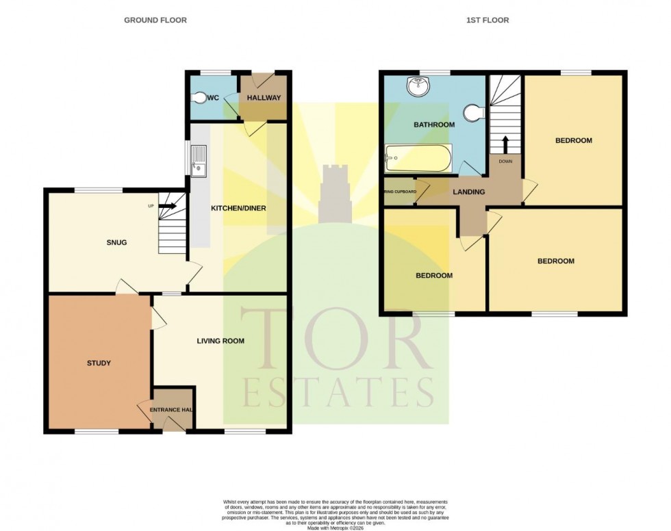 Floorplan for King Street, Glastonbury