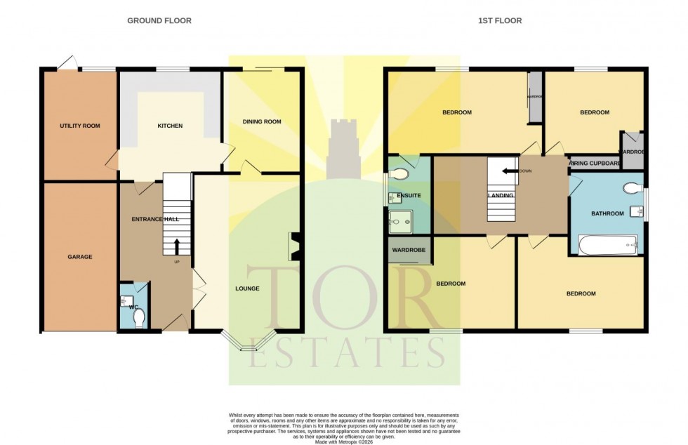 Floorplan for Palmers Road, Glastonbury