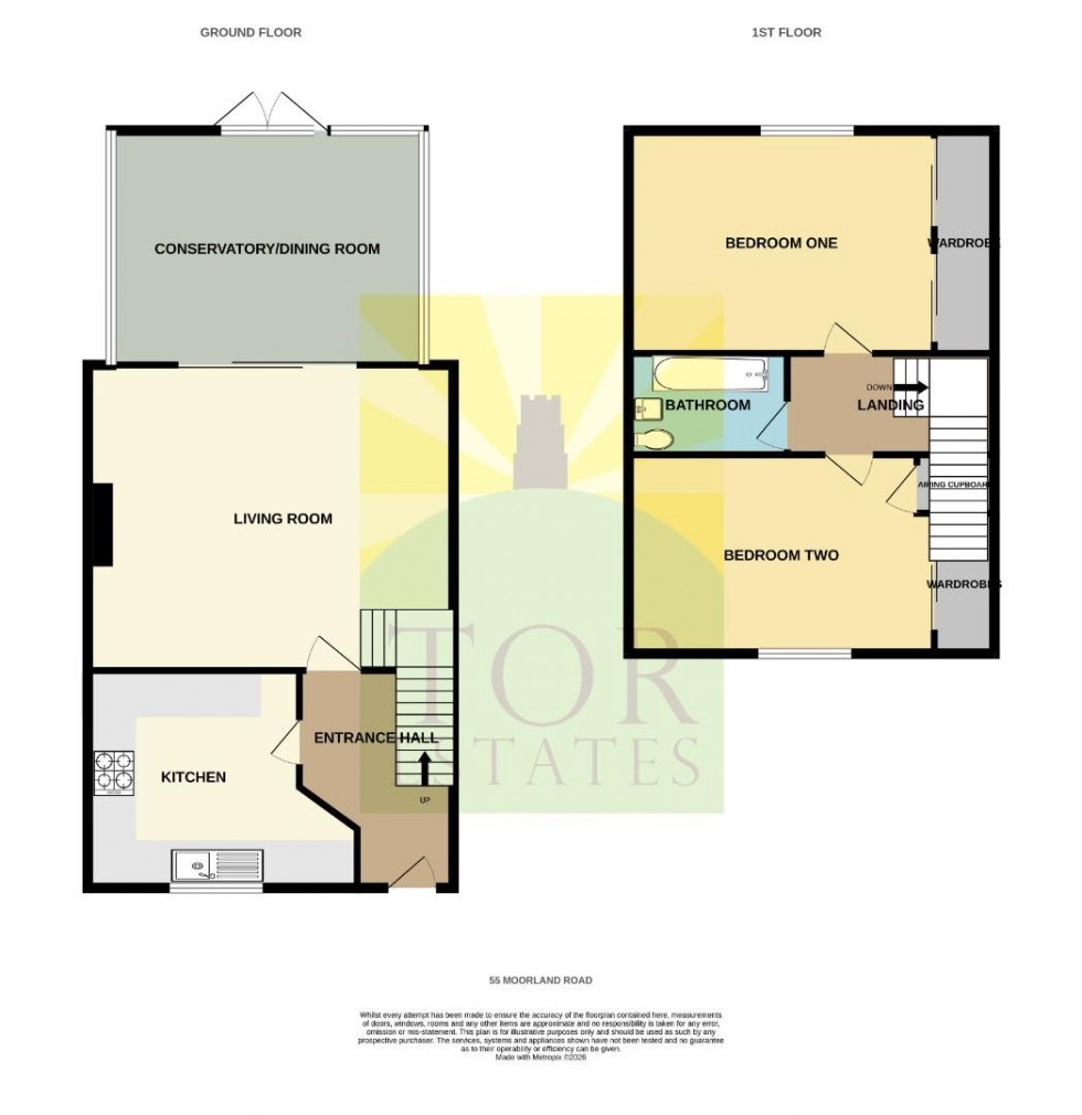 Floorplan for Moorland Road, Street