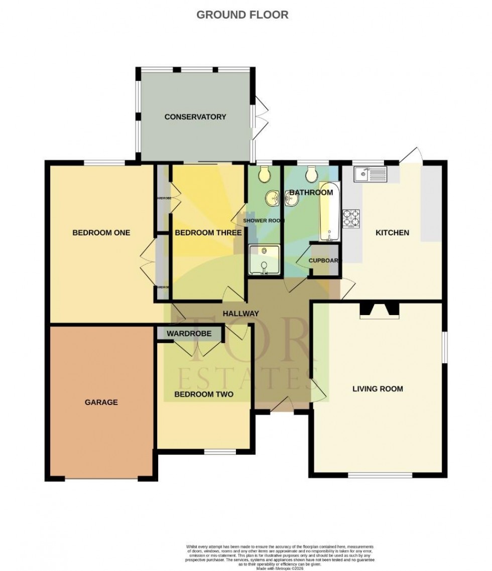 Floorplan for Chestnut Close, Baltonsborough, Glastonbury