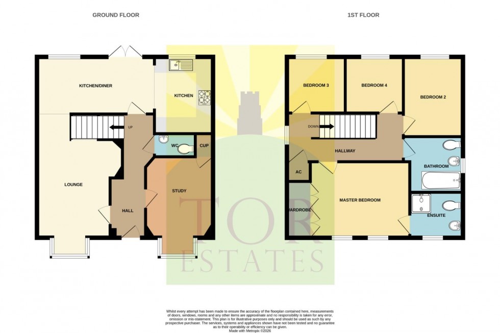 Floorplan for Sharpham Road, Glastonbury