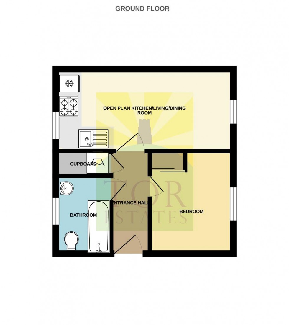 Floorplan for Northload Street, Glastonbury