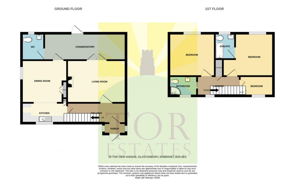 Floorplan for Tor View Avenue, Glastonbury